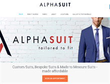 Tablet Screenshot of alphasuit.com